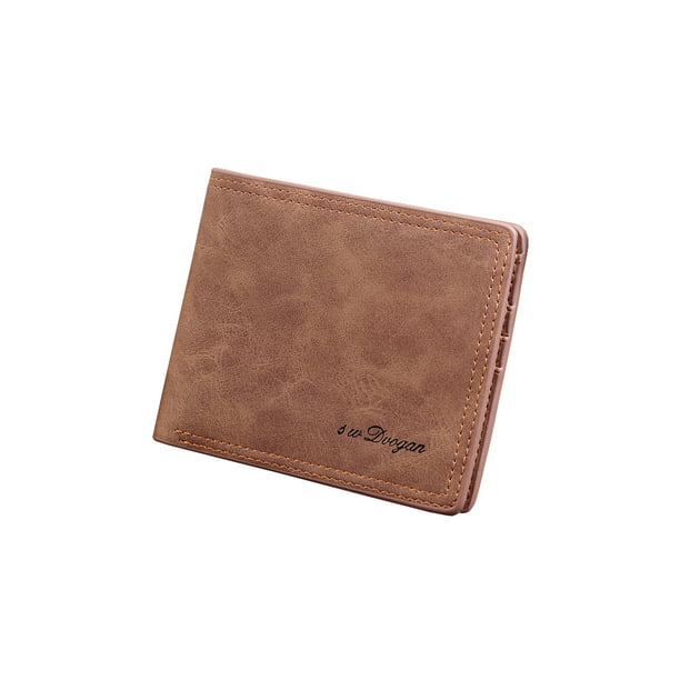 New Men's Leather Bifold ID Card Holder Purse Wallet Billfold Handbag Clutch 
